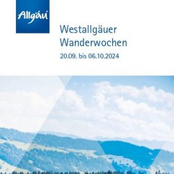 Westallgäuer Wanderwochen